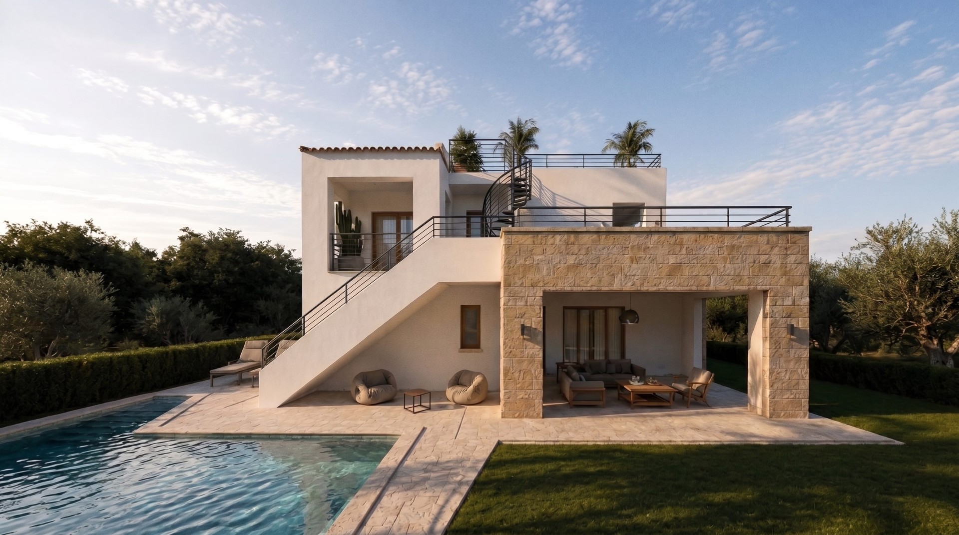 Centocase — pool and facade