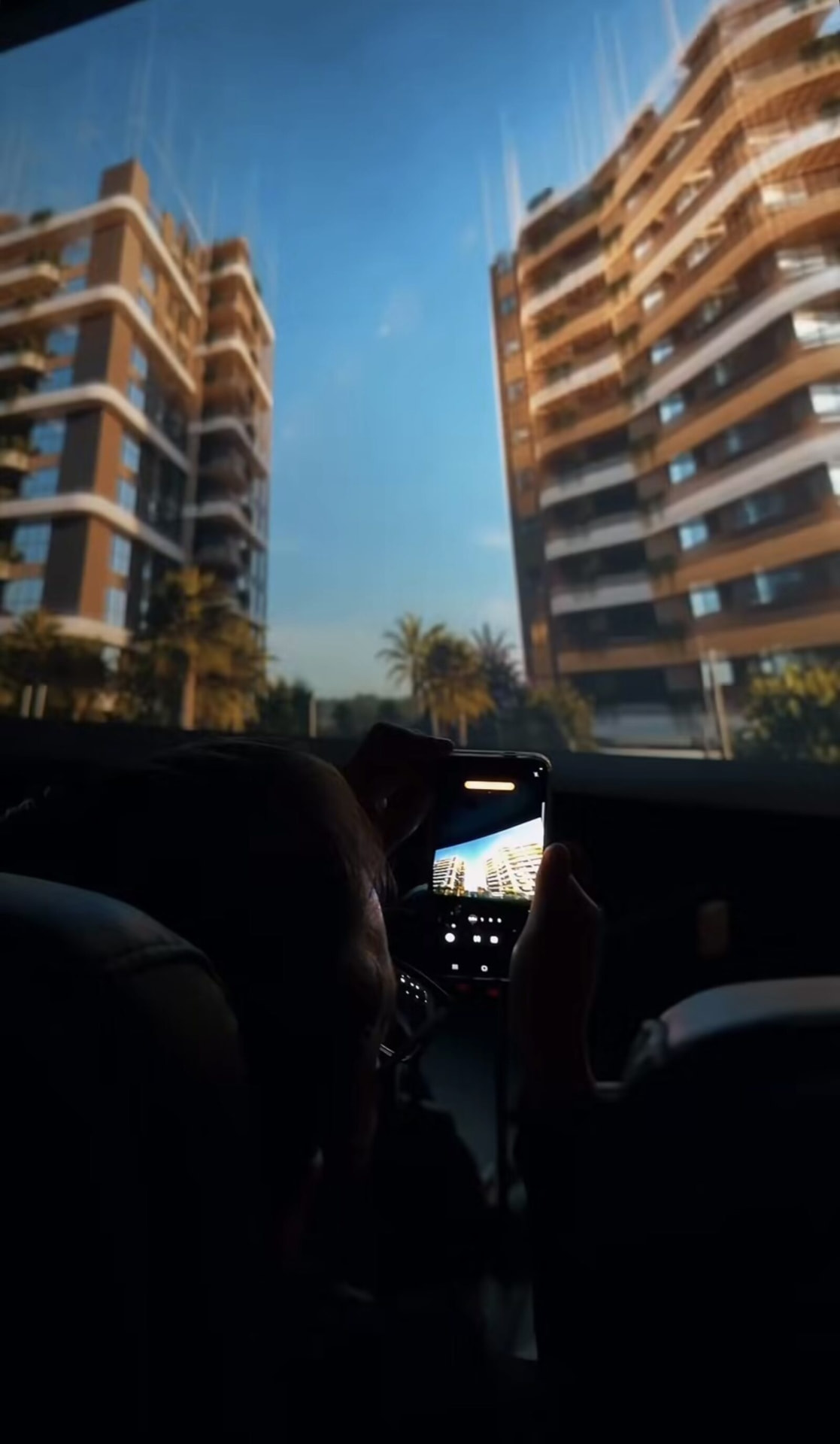 The film on the cinema screen in 21:9