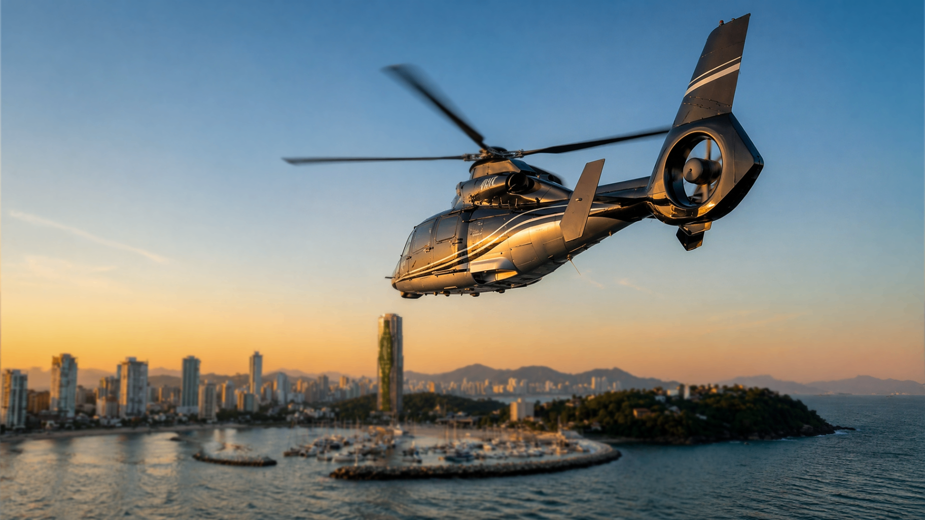 Opening helicopter shot