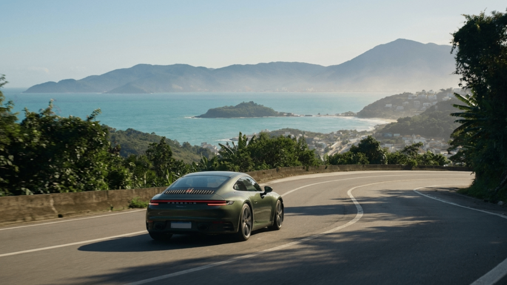 Coastal road above Itapema