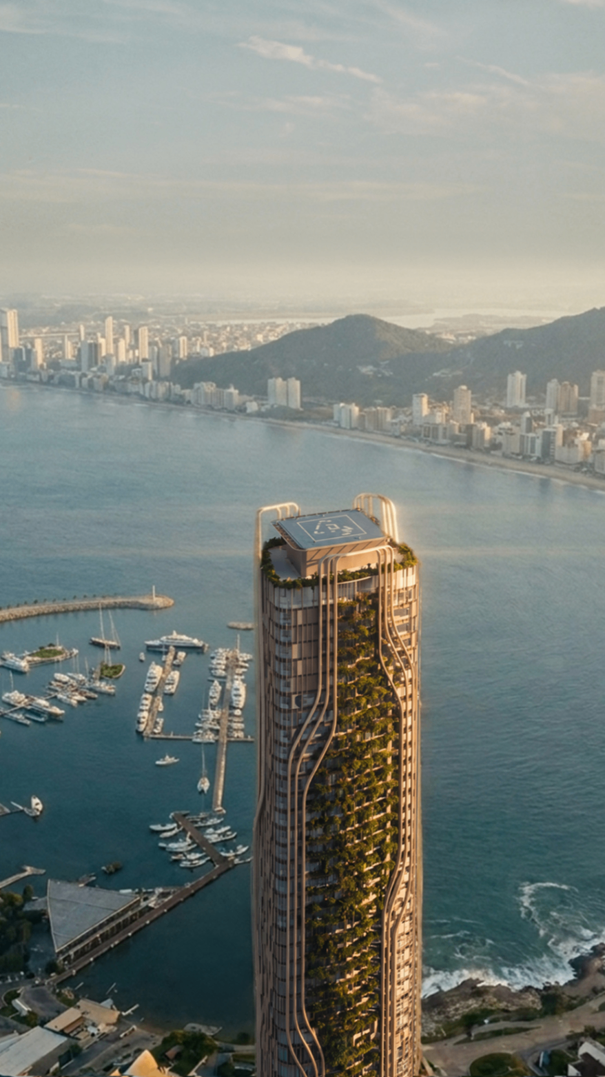 Tower over the marina